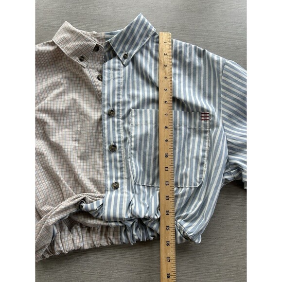 BDG Urban Outfitters Timmy Twist Cropped Shirt Button Front Multicolor S-P - Picture 6 of 6